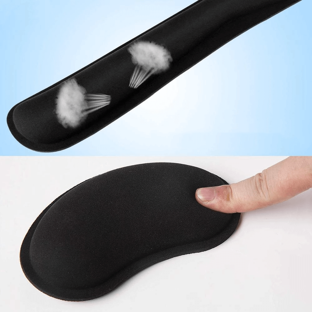 Widen Memory Foam Non-Slip Mouse Pad, Wrist Support, Keyboard, Wrist Rest for Office, Computer, Laptop and Mac and Comfortable