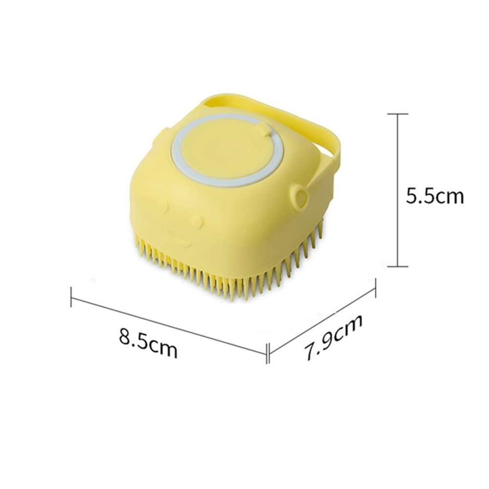 Pet Bath Brush with Shampoo Reservoir